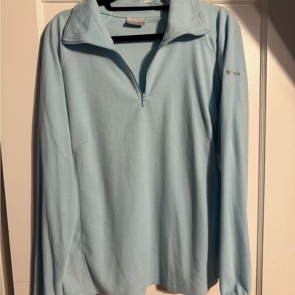 Columbia Zip-Up Light Blue Sweater